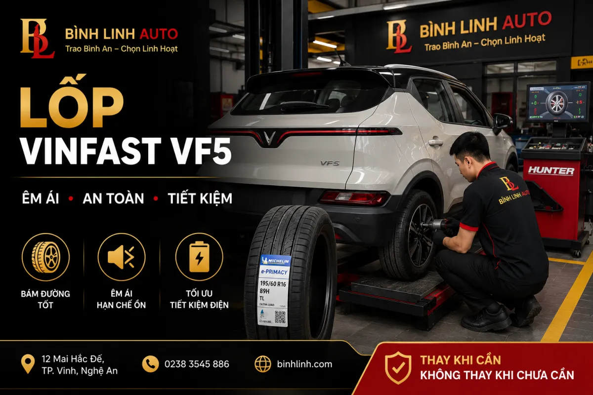 Lốp cho VinFast VF5 – Hướng Dẫn Chọn Đúng, An Toàn Và Tiết Kiệm Chi PhíNew Blog Post