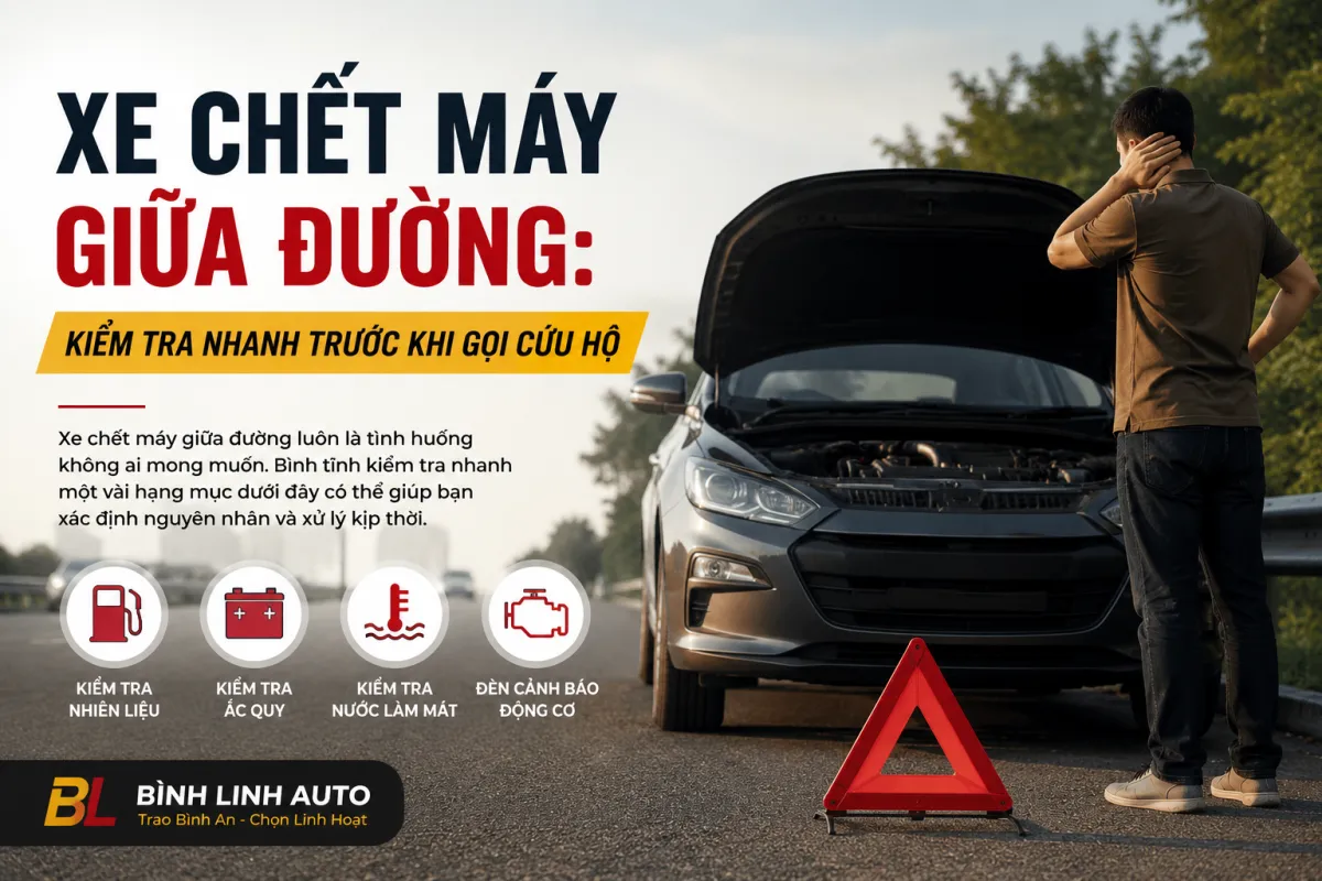 Xe Chết Máy Giữa Đường: Kiểm Tra Nhanh Trước Khi Gọi Cứu Hộ