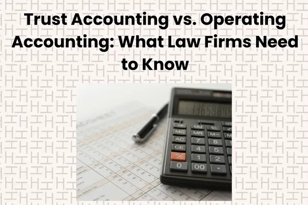 Trust Accounting vs. Operating Accounting: What Law Firms Need to Know