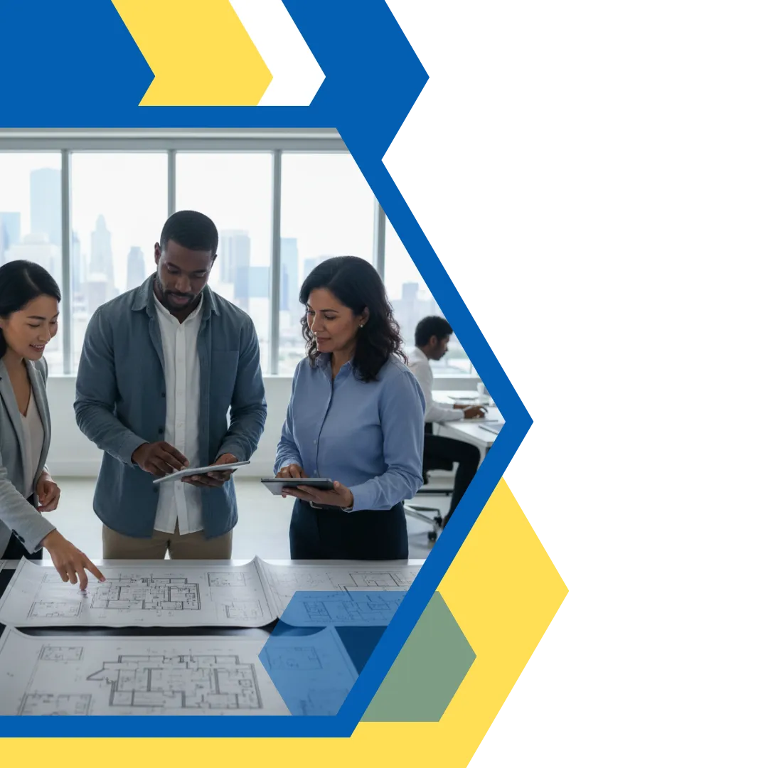 looking at blueprints