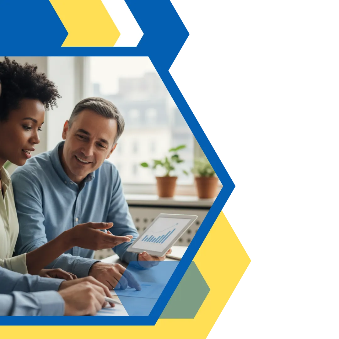 talking with financial advisor