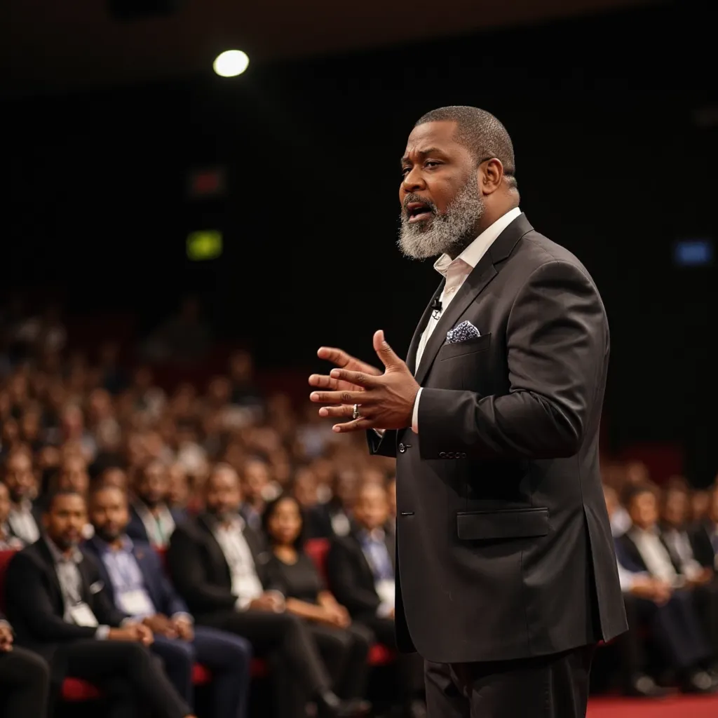 Jesse L. Radford III speaking on stage