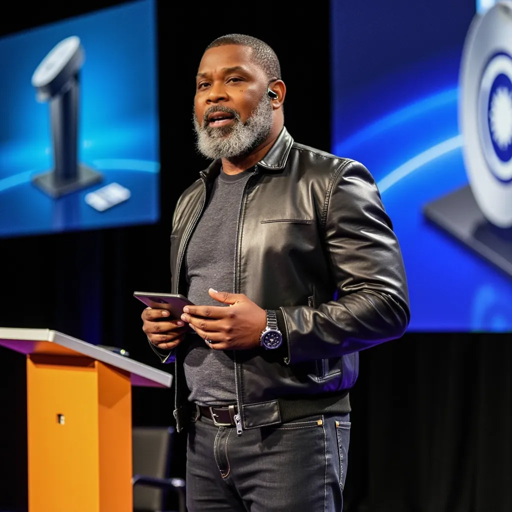 Jesse L. Radford III speaking on stage