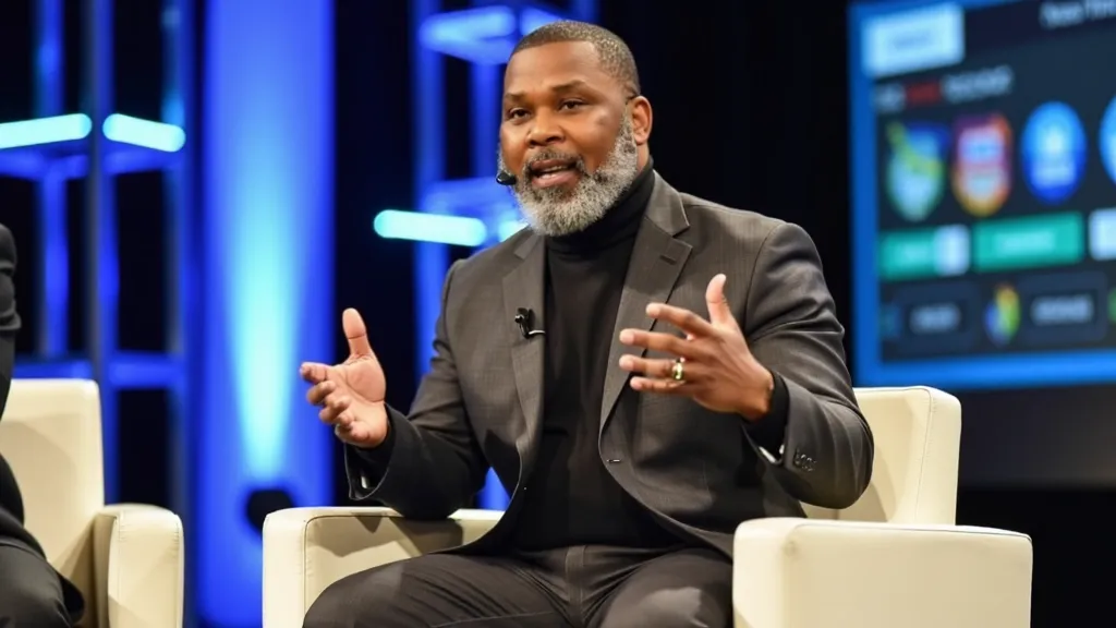 Jesse L. Radford III speaking on stage