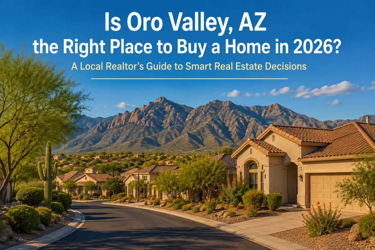 Scenic homes in Oro Valley AZ highlighting why buying a home in 2026 is a smart investment with Realtor Ryan Comstock