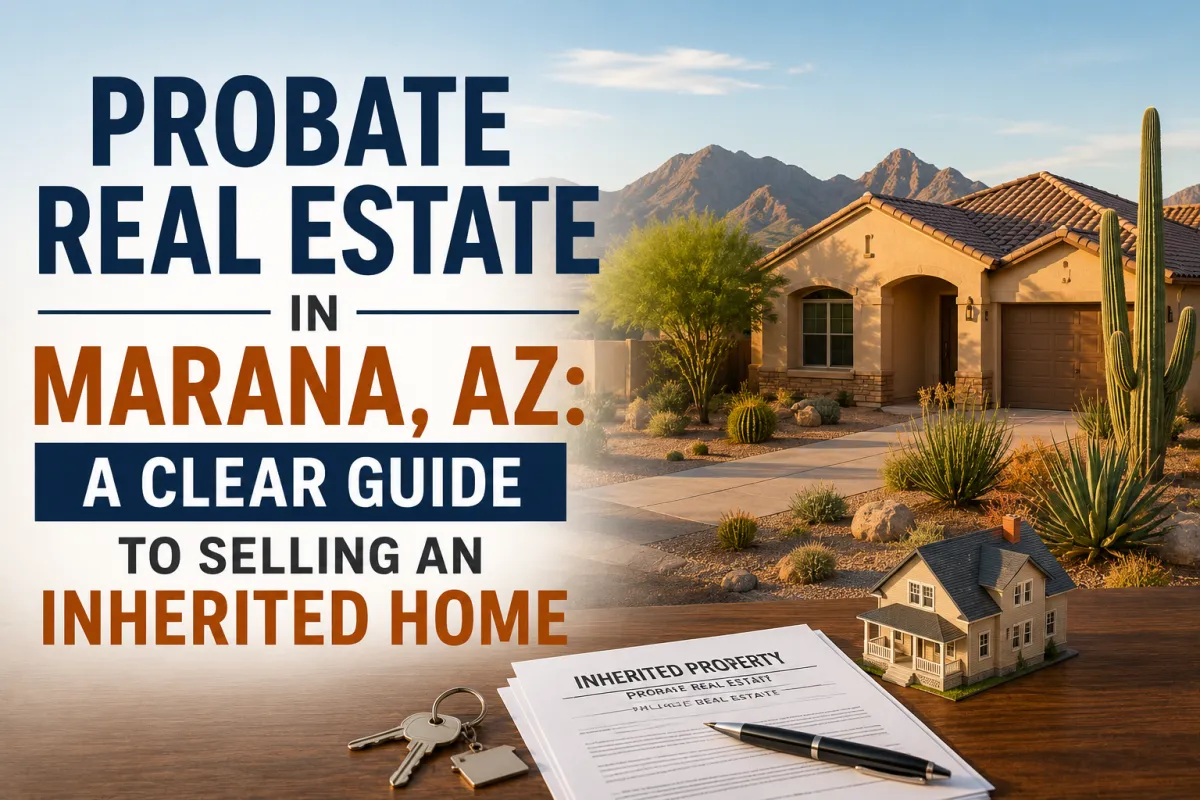 Probate real estate in Marana AZ with an inherited desert home ready for sale