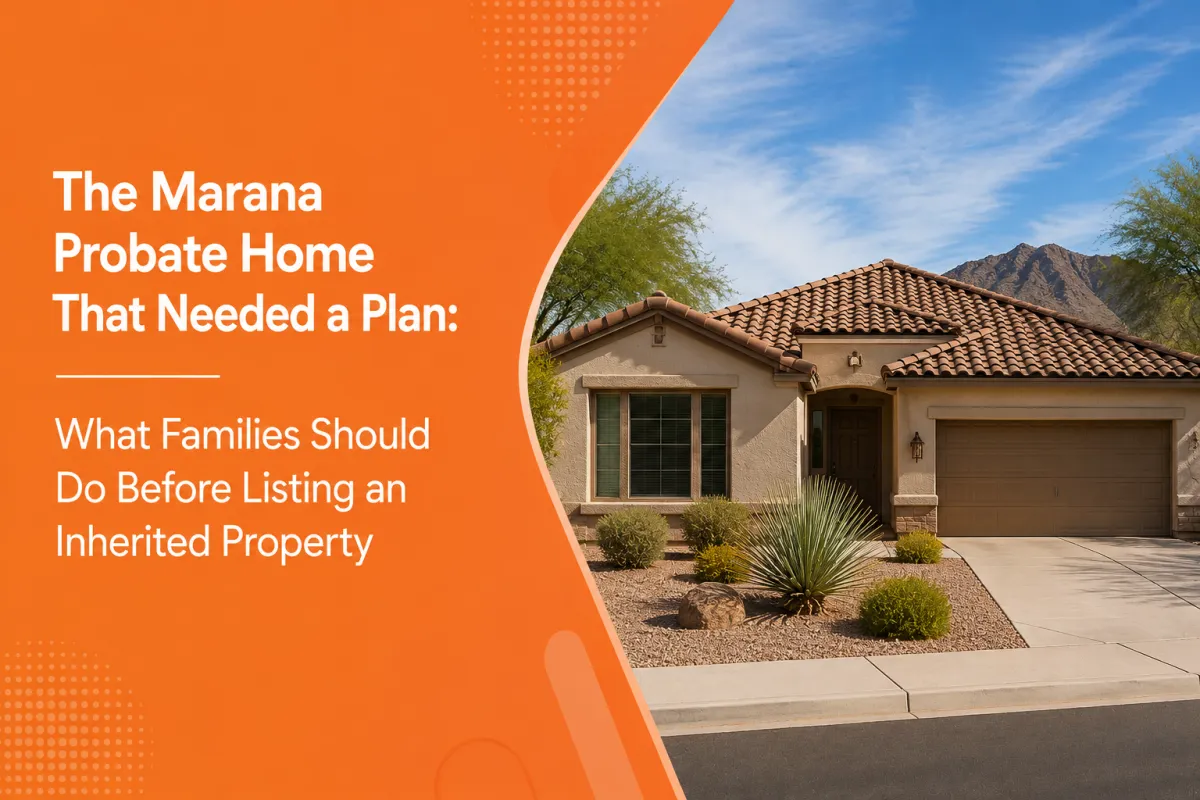 Marana probate home and inherited property for sale