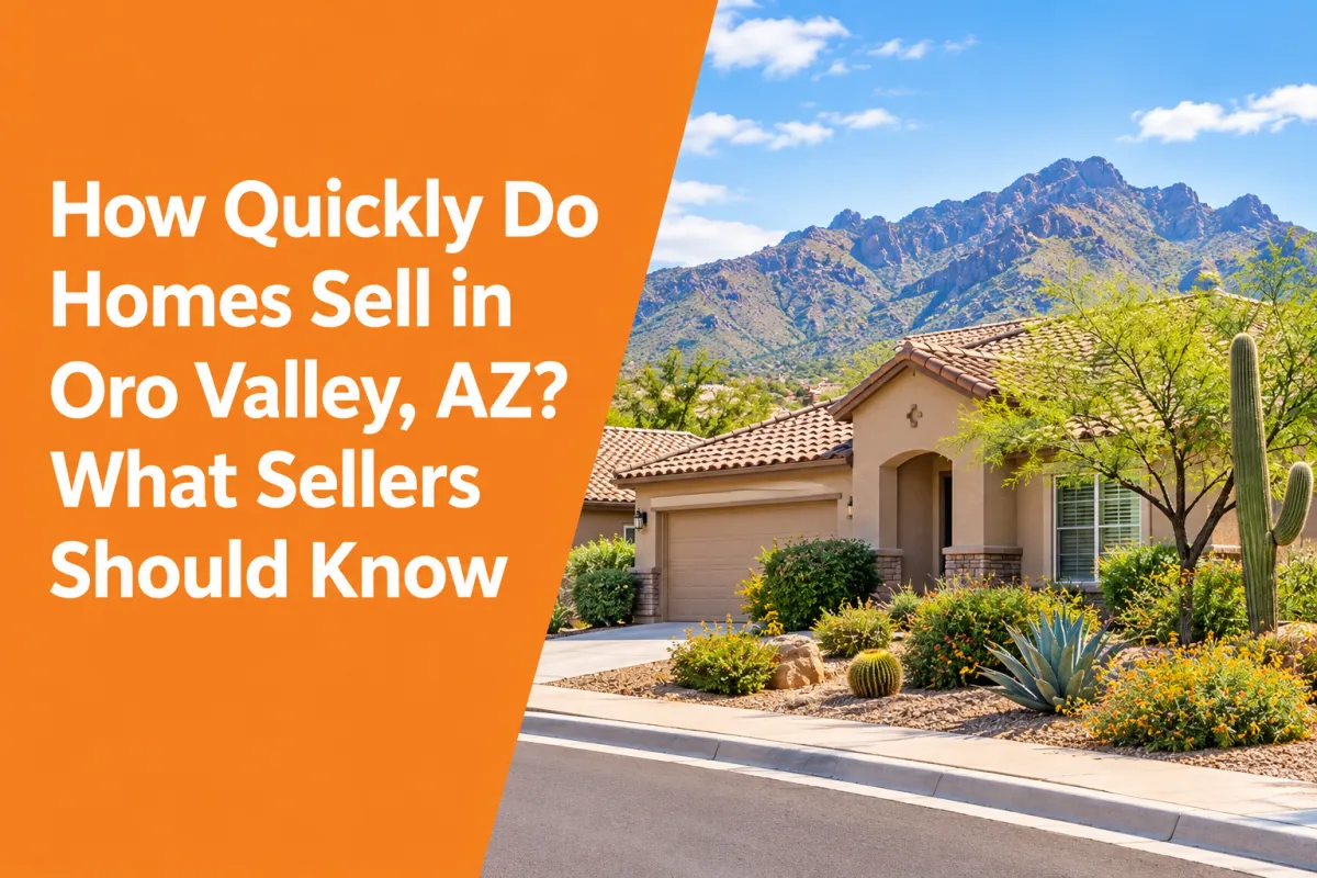 Oro Valley AZ home for sale in a desert residential neighborhood
