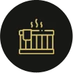 Money falling back into hand icon, savings