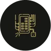 Money falling back into hand icon, savings