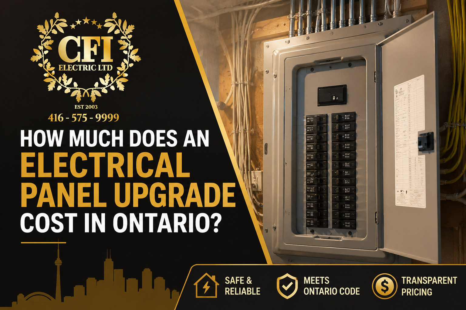 How Much Does an Electrical Panel Upgrade Cost in Ontario?