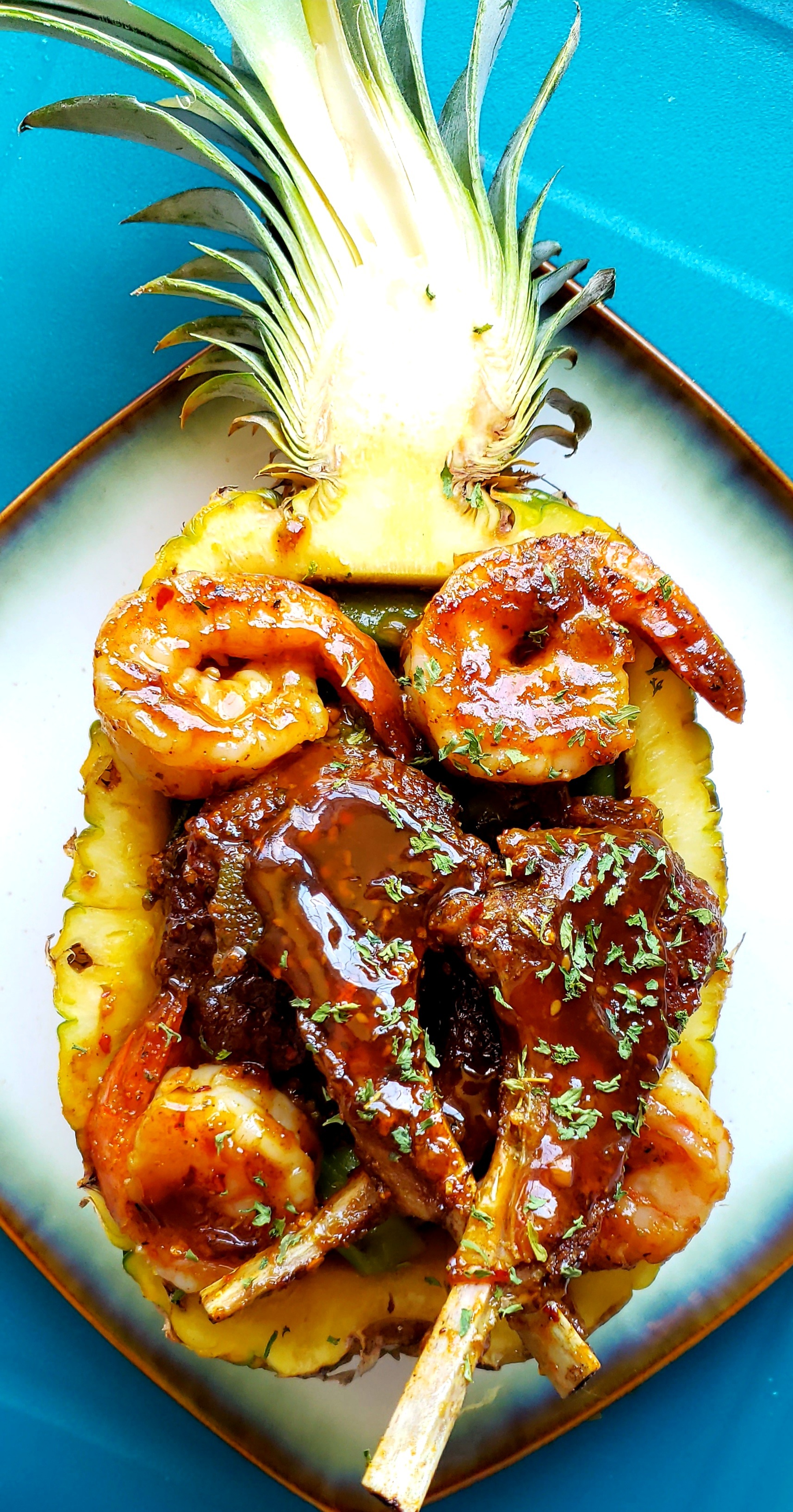 Beautifully presented soul food catering spread in Detroit