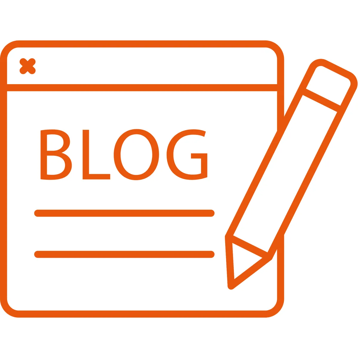 Symbol für professionelle Blog-Erstellung – Website-Content für bessere Google-Sichtbarkeit