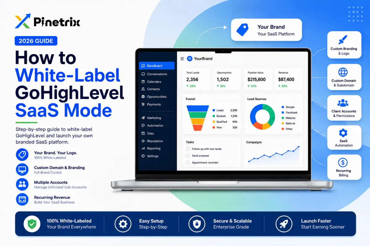 How to White-Label GoHighLevel SaaS Mode – 2026 Guide