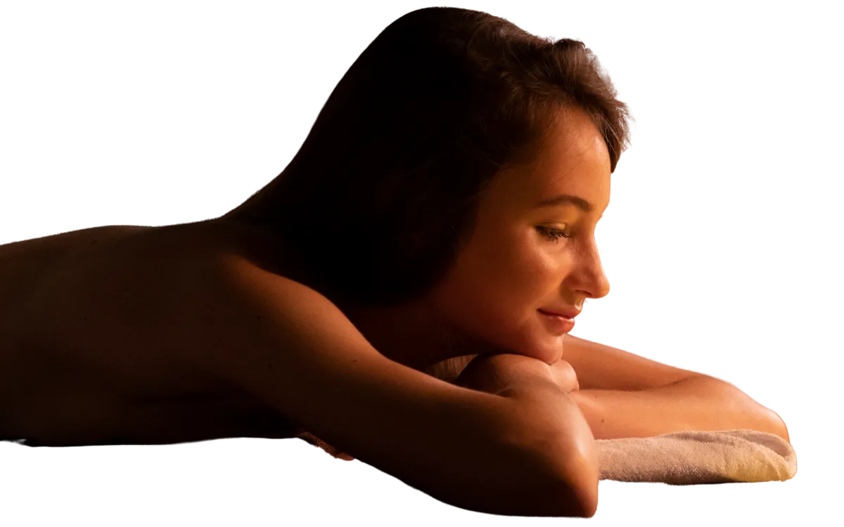 Dame bei der Massage