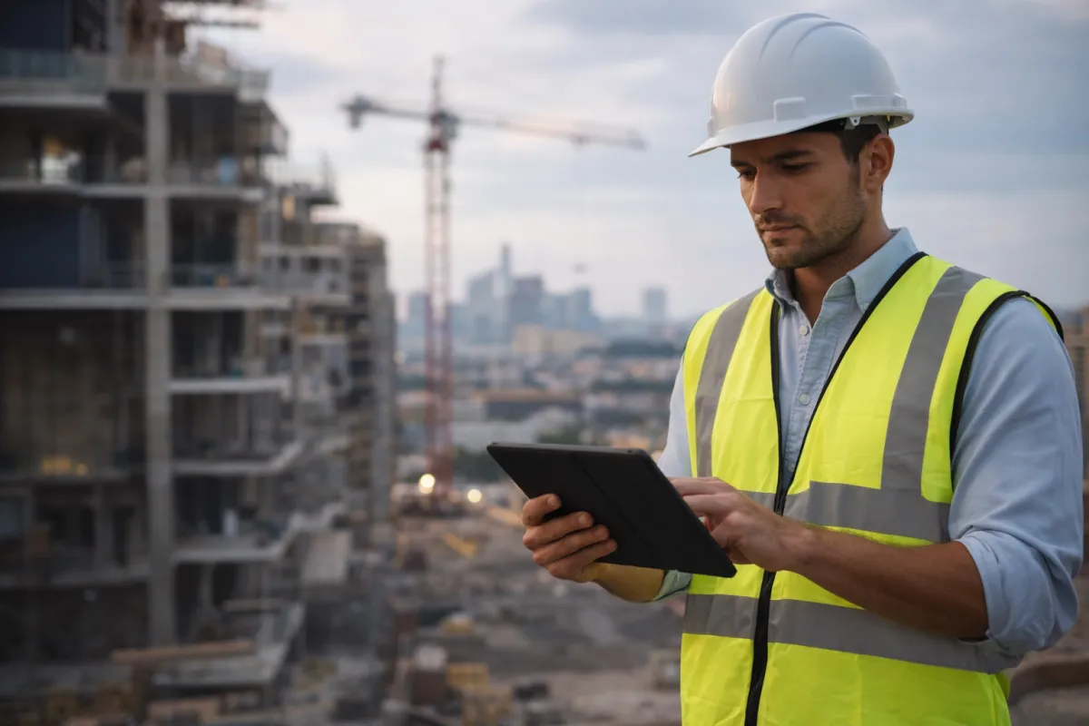 Man waving during a video call on laptop.