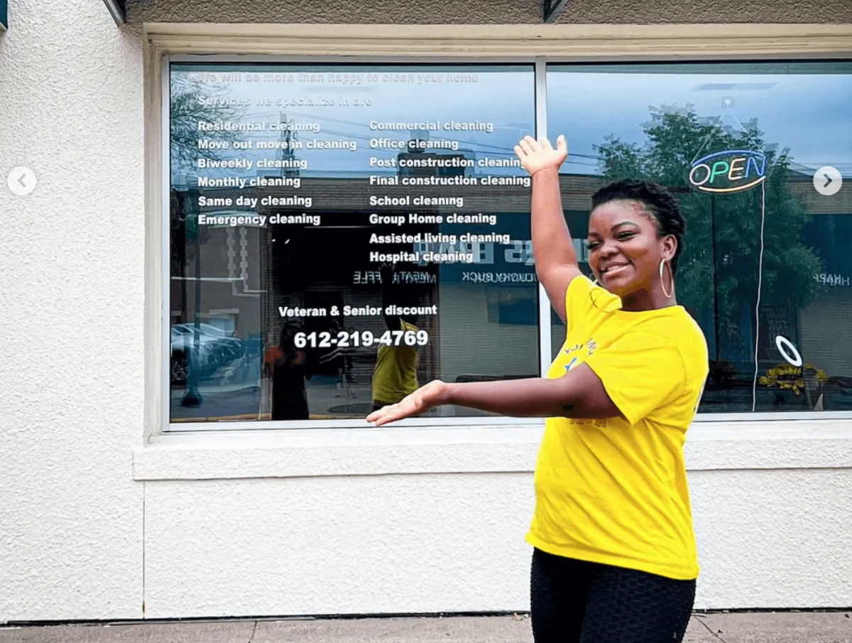 owner outside store