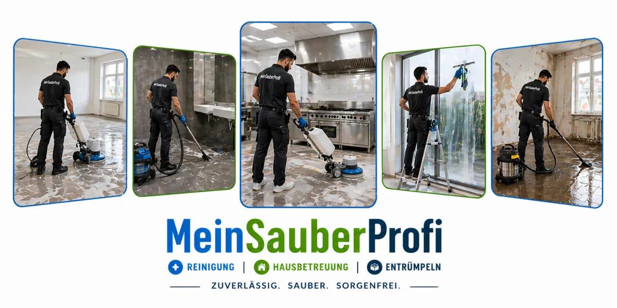 Grundreinigung in Wien und Niederösterreich – MeinSauberProfi Team bei intensiver Reinigung von Böden, Sanitärbereichen und Fenstern zur Entfernung hartnäckiger Verschmutzungen in Wohnungen und Gewerbeobjekten