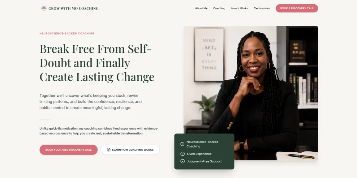 Erin O'Rourke Mindset case study landing page preview