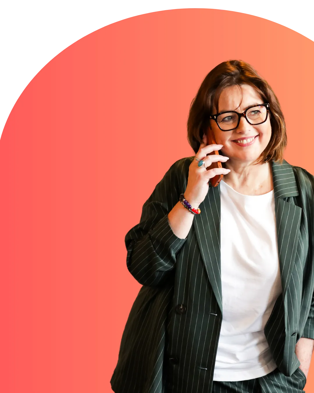 Elissa talking on the phone