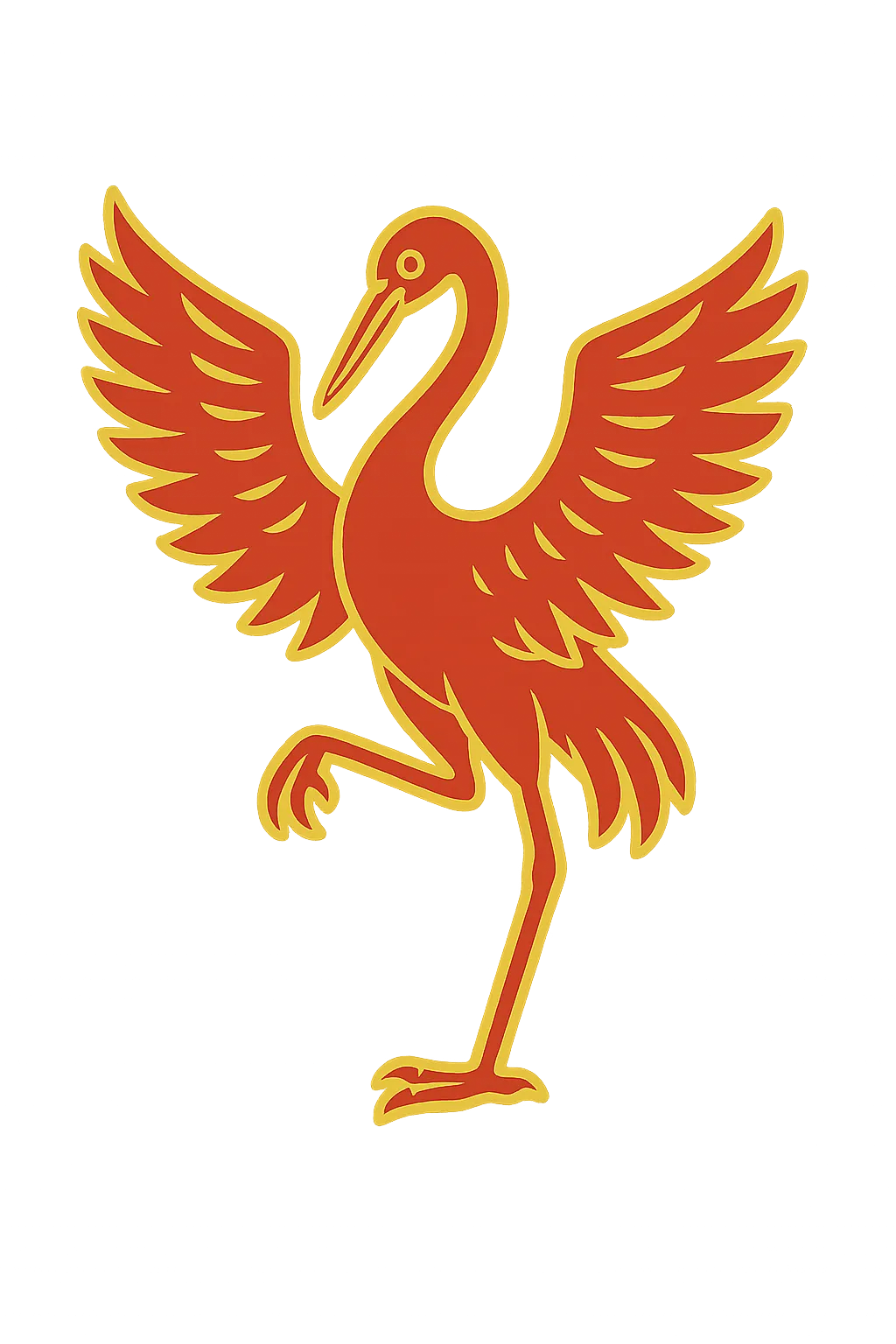 Kung Fu icon representing the Crane animal style