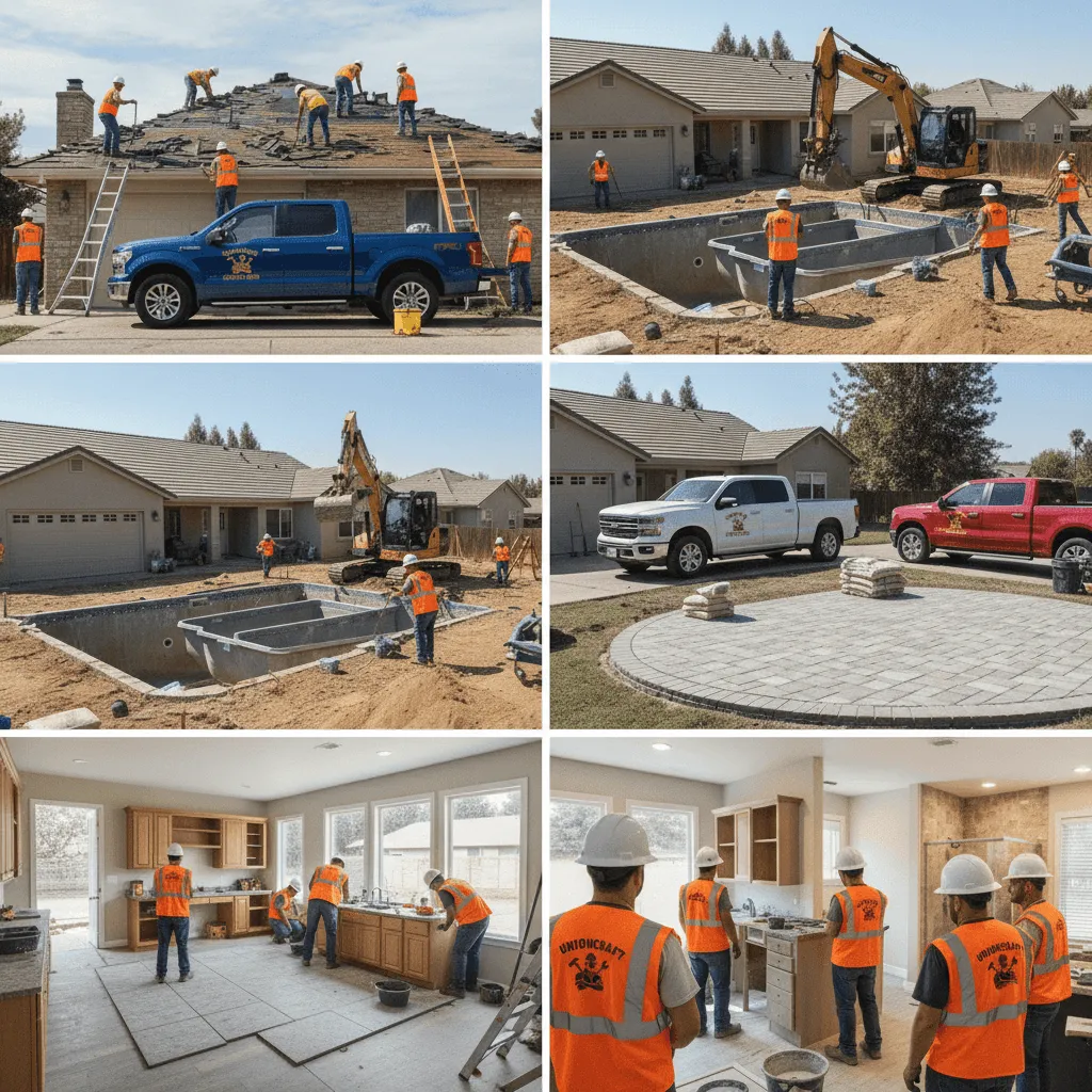 an aerial view of a building under construction