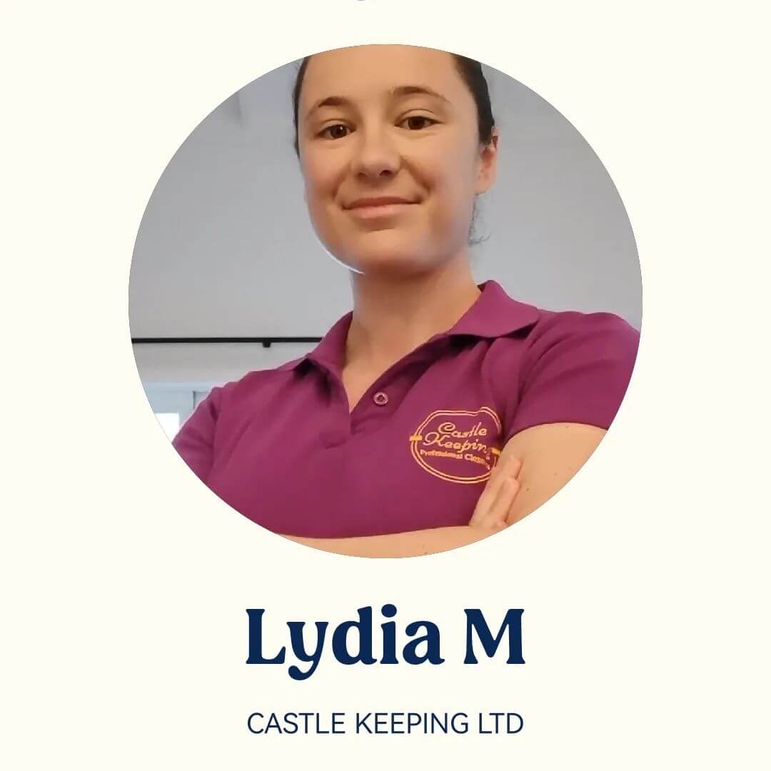 Lydia Meares Castle Keeping Ltd professional cleaner Papamoa