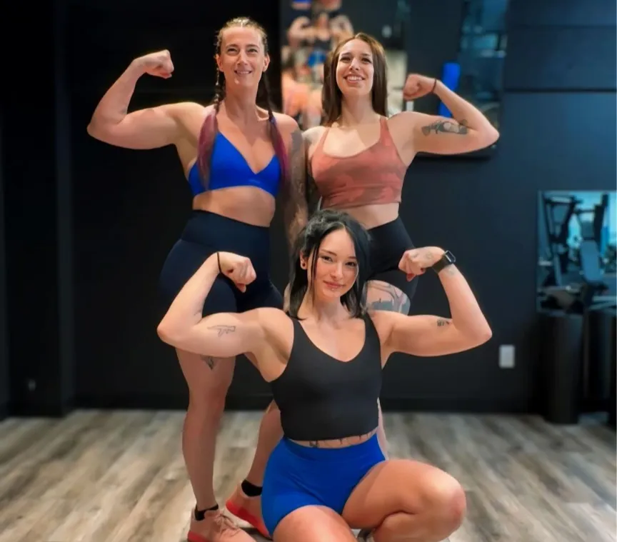 man exercising inside dim room