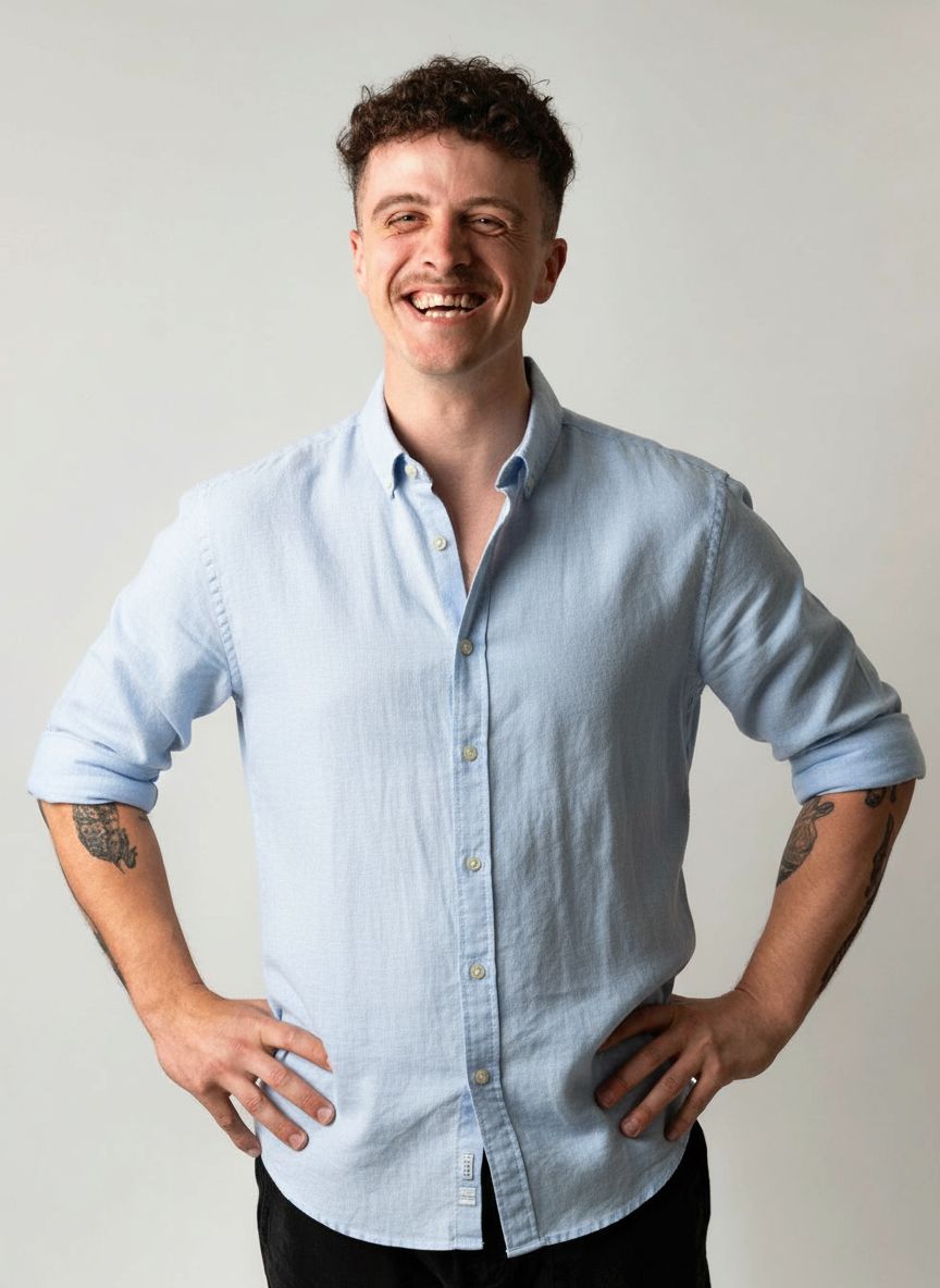 turned on flat screen television