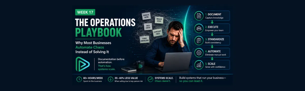Week 17 - The Feeling - Why Most Businesses Automate Chaos Instead of Solving It