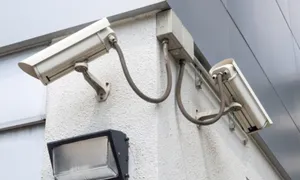 commercial surveillance installation