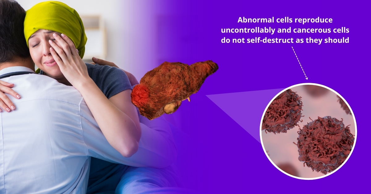 Abnormal cells reproduce uncontrollably and cancerous cells do not self-destruct as they should