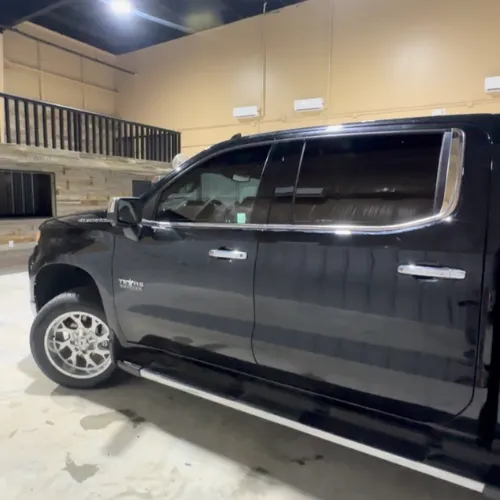 White sedan window tint in Richmond TX with UV protection tint