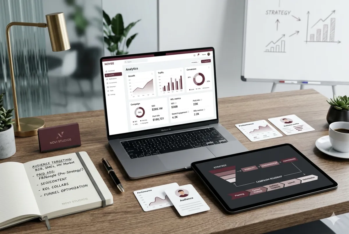 Digital marketing strategy planning before running paid ads