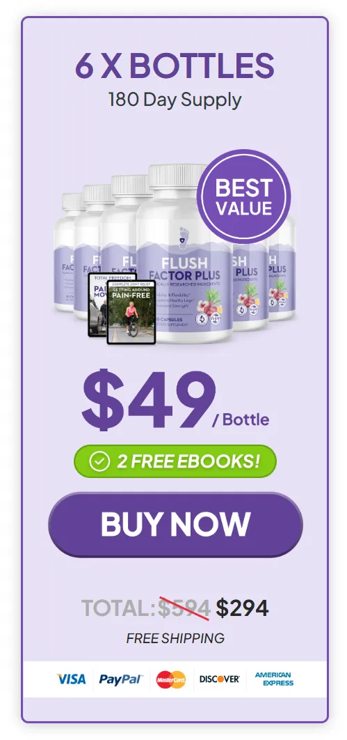 Flush Factor Plus 6 Bottle