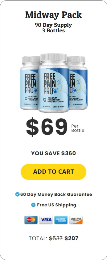 Free Pain Pro 3 Bottle 