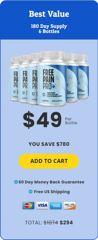 Free Pain Pro 6 Bottle