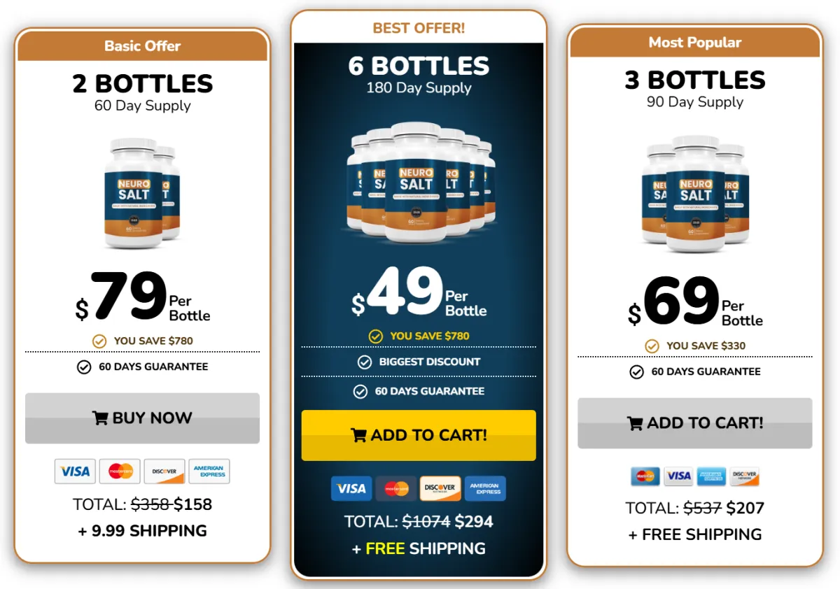 Get NeuroSalt for healthy nerve function