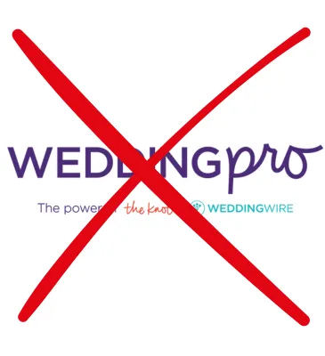 Quit WeddingWire The Knot and WeddingPro