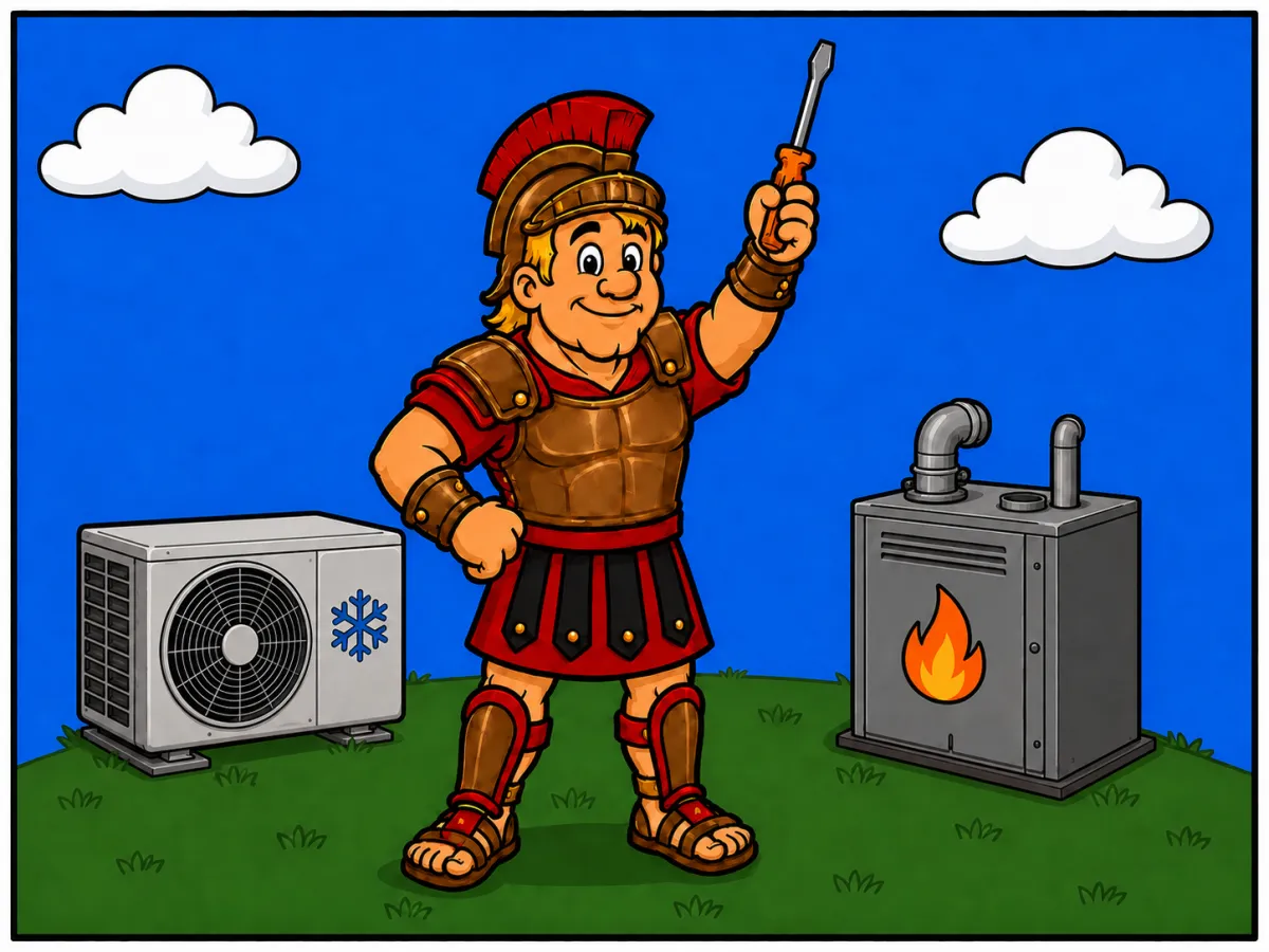 Clean, modern AC unit installation by Ajax