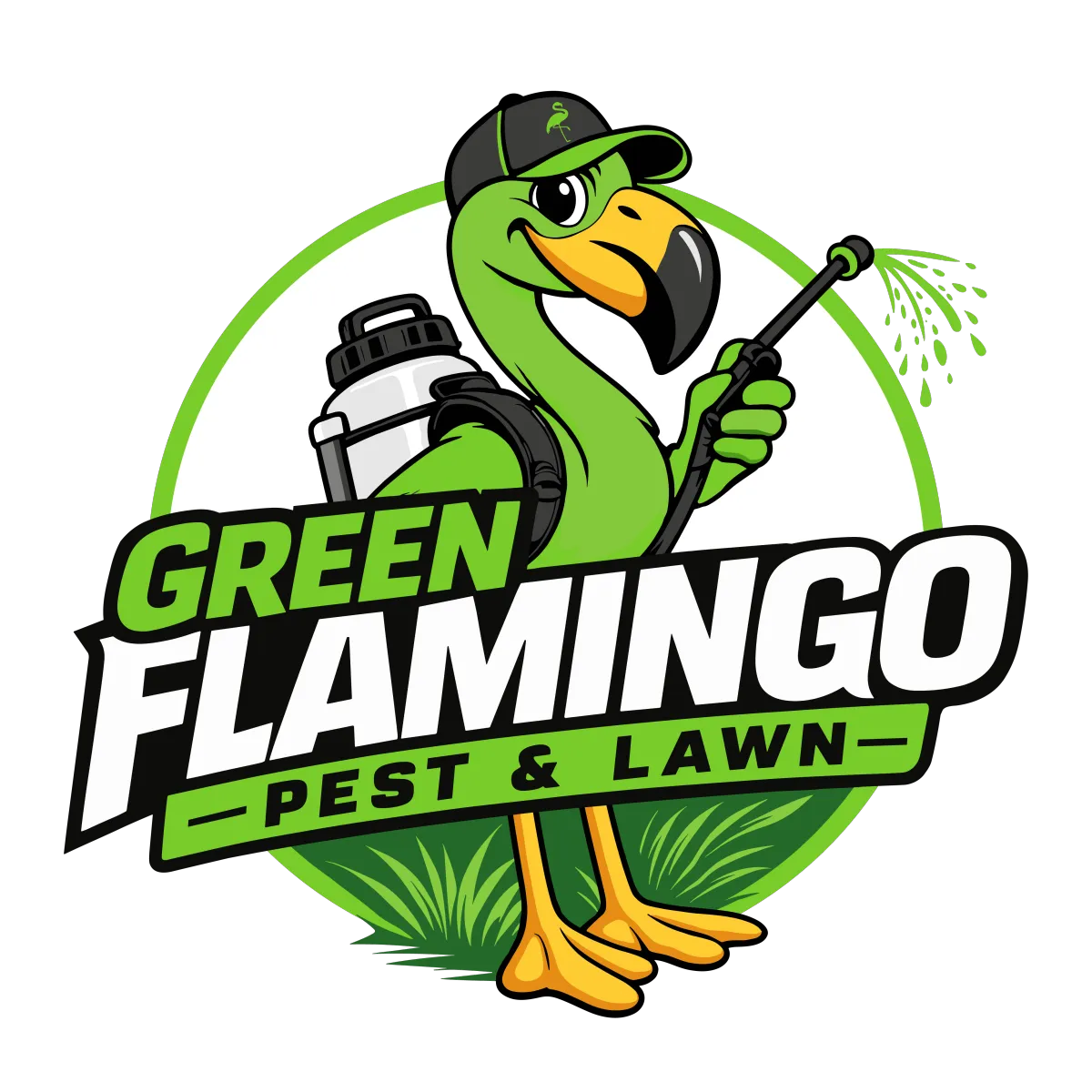 Green Flamingo Logo