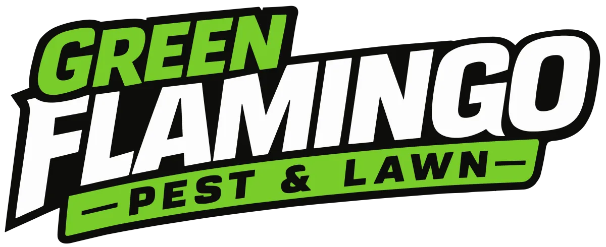Green Flamingo Pest Control Logo