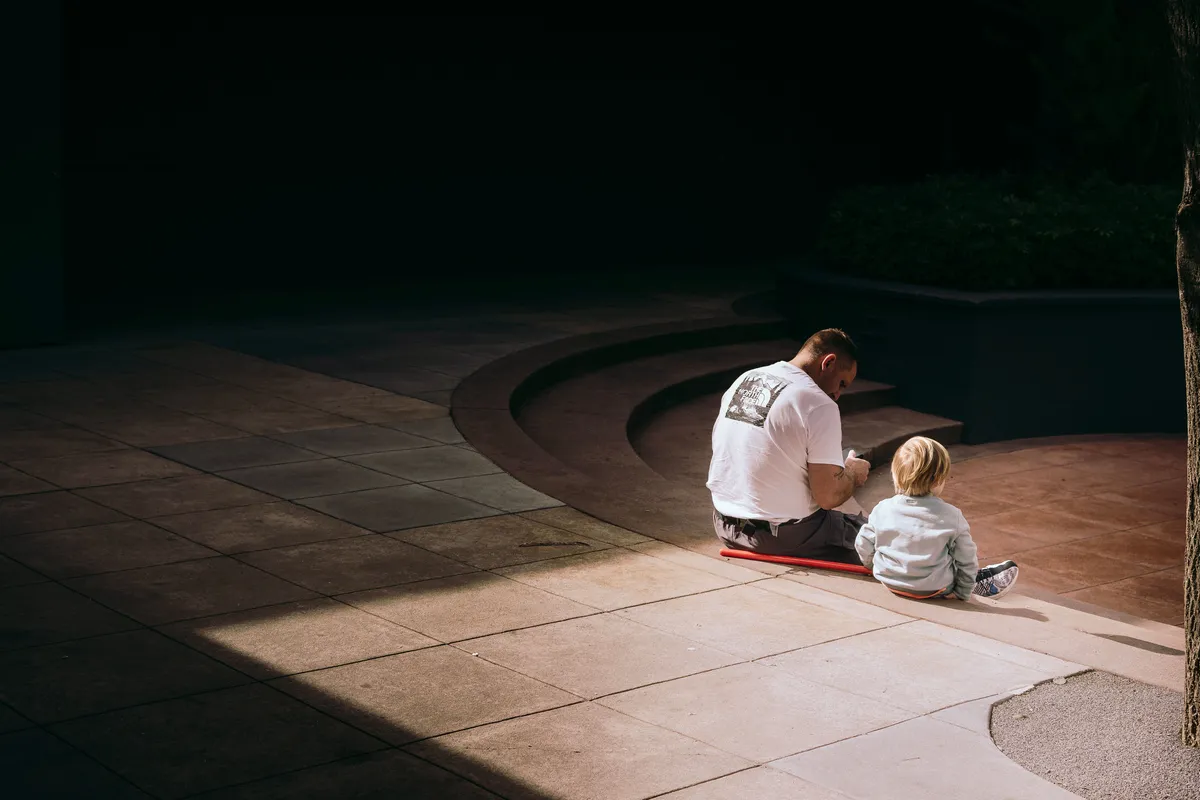 Parent Supporting Child