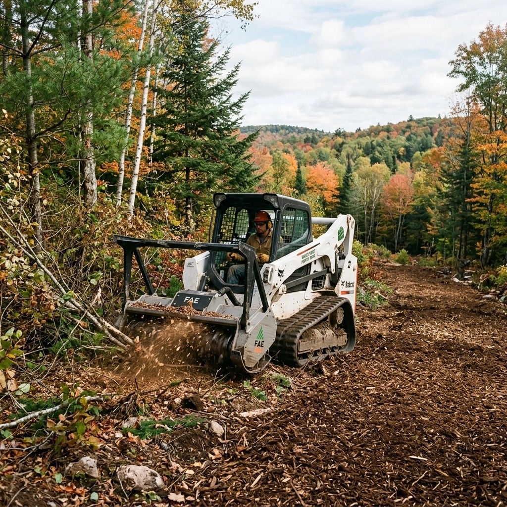 Forestry mulching in maine