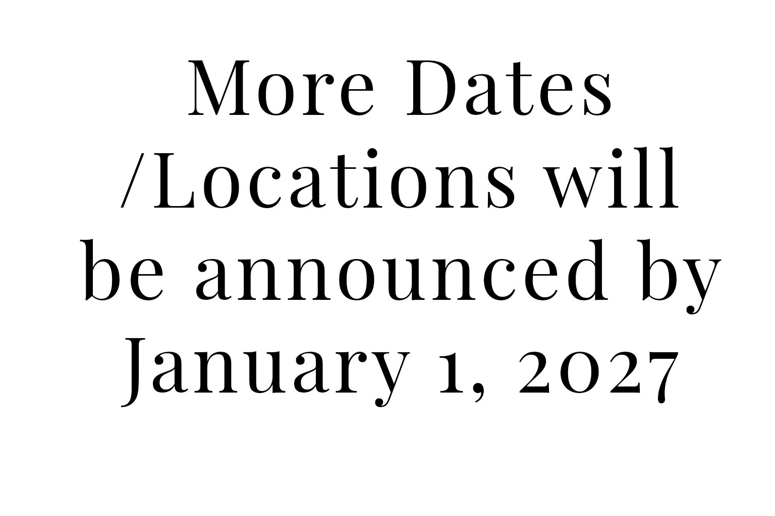 Placeholder more dates to be announced in January Pre-Cotillion