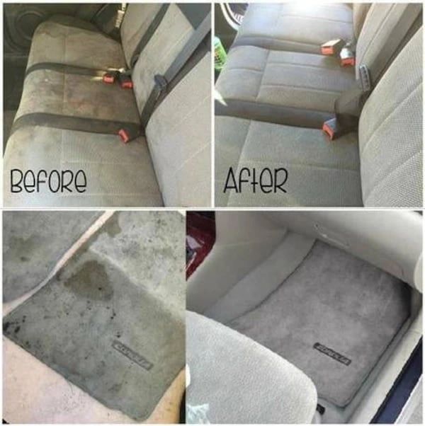Car carpet and seat cleaning service in Dallas TX - stain removal and deep extraction detailing