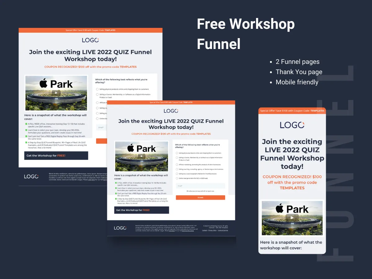 Free Workshop Funnel