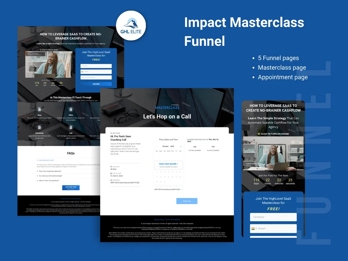 Impact Masterclass Funnel