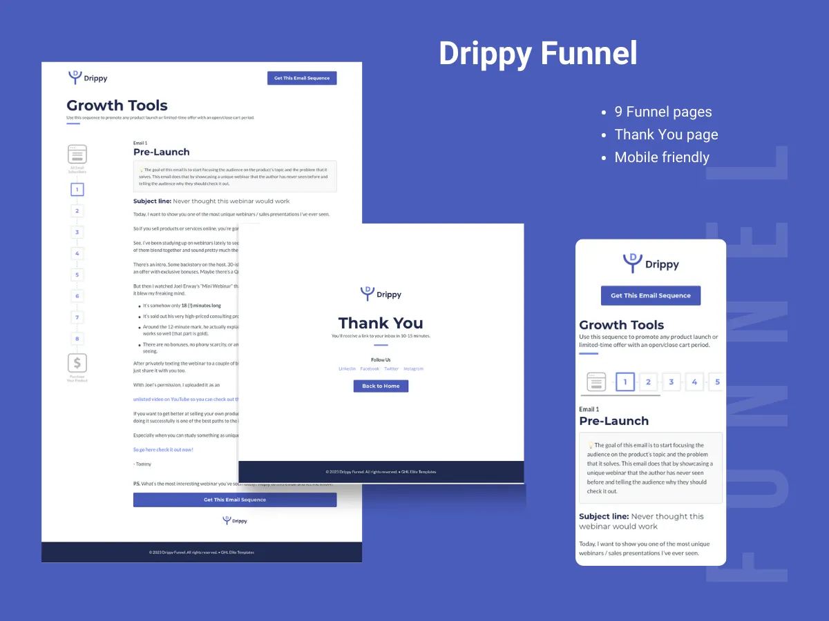 Drippy Lead Gen Funnel