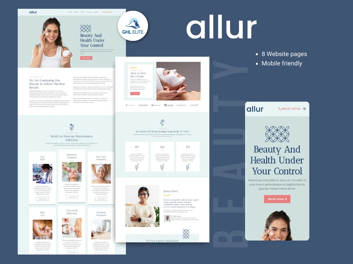 Allur Beauty Website